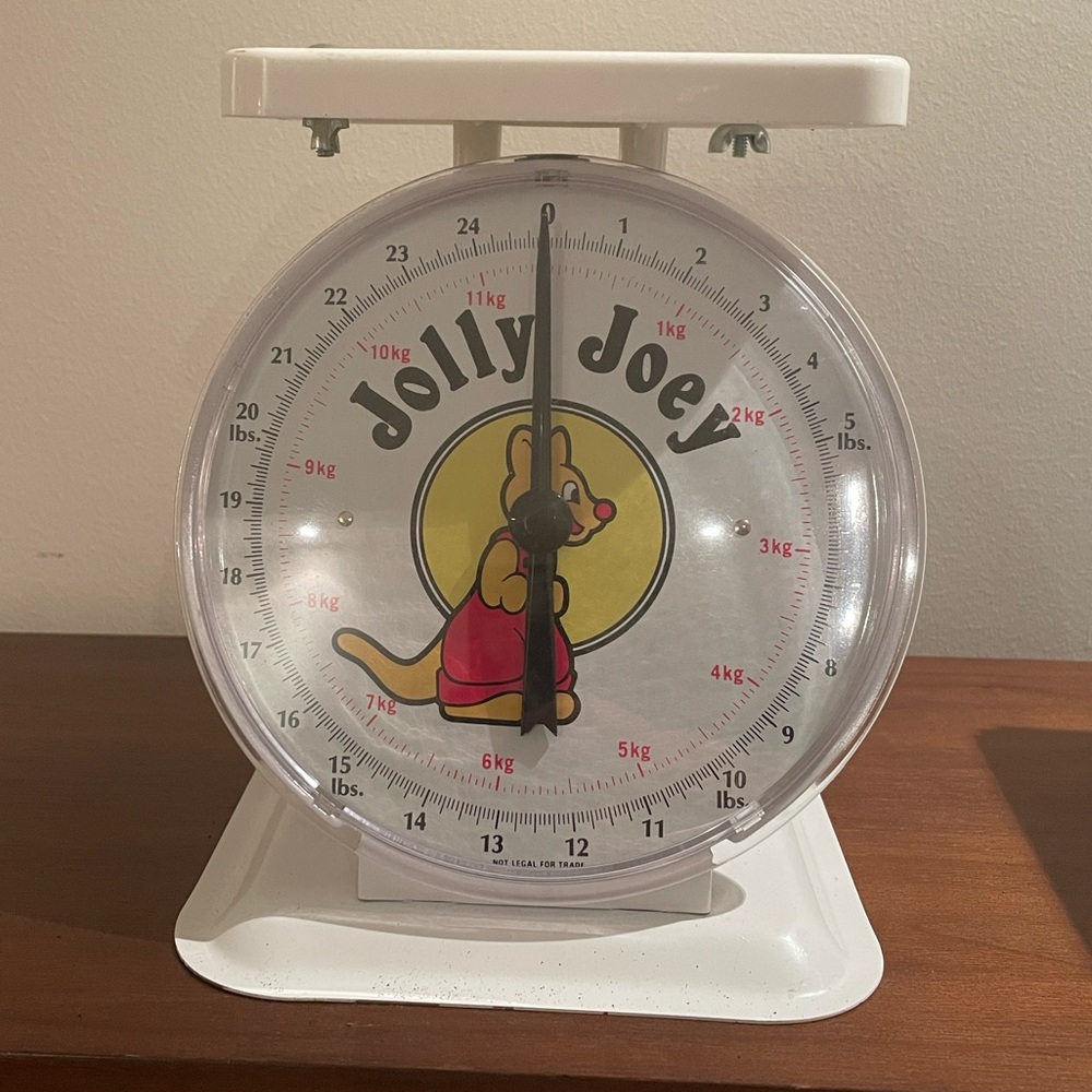 Vintage “Jolly Joey” Mechanical Kitchen Scale